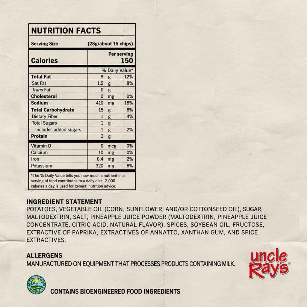 Uncle Ray’s Ghost Pepper & Pineapple Chips