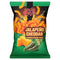 Packaging of Uncle Ray's Jalapeño Cheddar flavored cheese puffs with green and orange design.